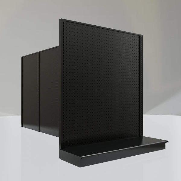 Lozier Gondola Shelving End Cap Black 48W 54H 16D