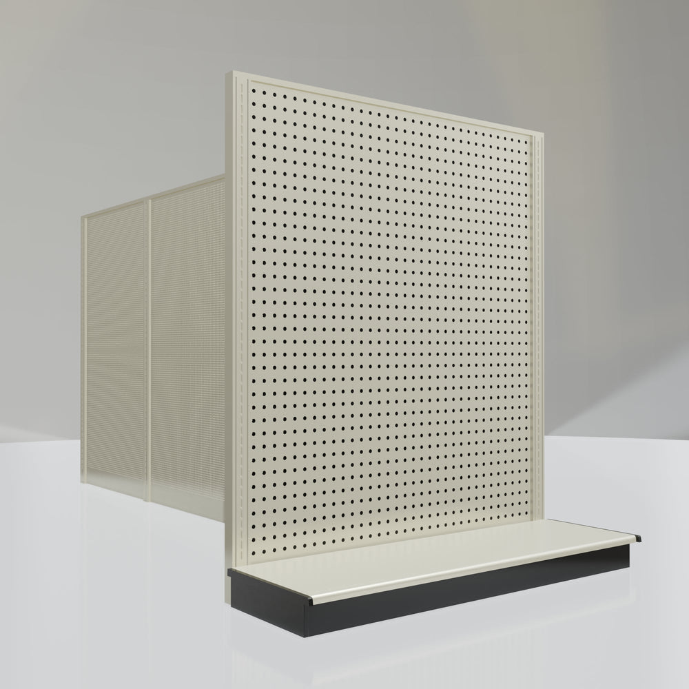 Lozier Gondola Shelving End Cap platinum 48W 54H 16D