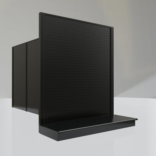 Lozier Gondola Shelving End Cap Black 48W 54H 19D