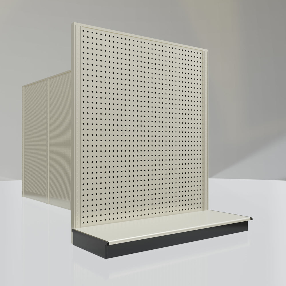 Lozier Gondola Shelving End Cap platinum 48W 54H 19D