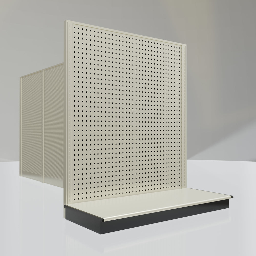 Lozier Gondola Shelving End Cap platinum 48W 54H 22D