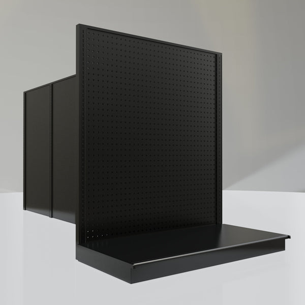 Lozier Gondola Shelving End Cap Black 48W 54H 25D