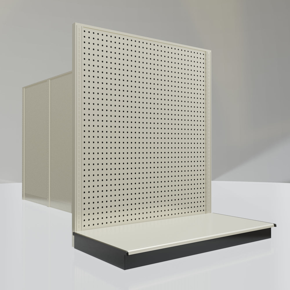 Lozier Gondola Shelving End Cap platinum 48W 54H 25D