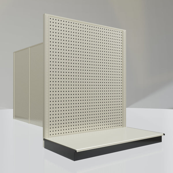 Lozier Gondola Shelving End Cap platinum 48W 54H 25D