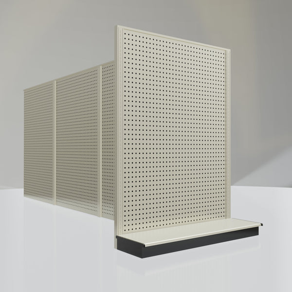Lozier Gondola Shelving End Cap platinum 48W 60H 13D