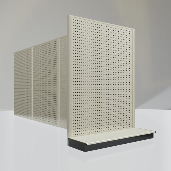 Lozier Gondola Shelving End Cap platinum 48W 60H 16D