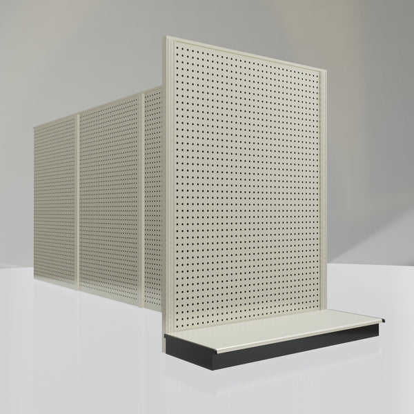 Lozier Gondola Shelving End Cap platinum 48W 60H 19D