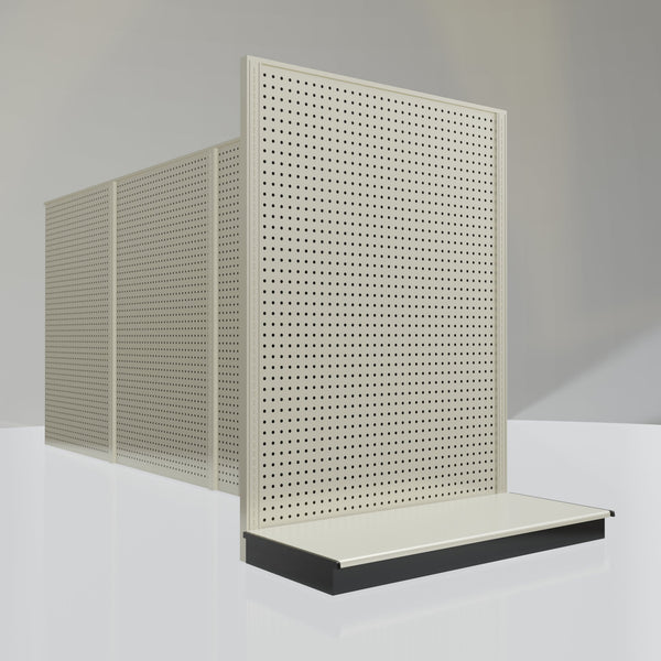 Lozier Gondola Shelving End Cap platinum 48W 60H 22D