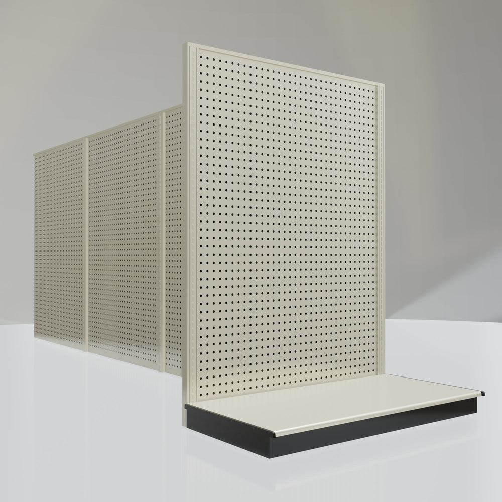 Lozier Gondola Shelving End Cap platinum 48W 60H 25D