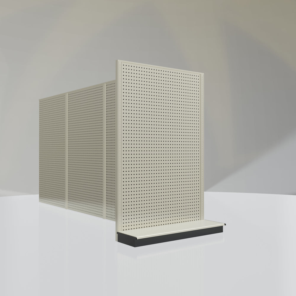 Lozier Gondola Shelving End Cap platinum 48W 72H 13D