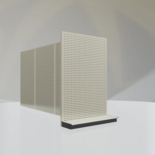 Lozier Gondola Shelving End Cap platinum 48W 72H 13D