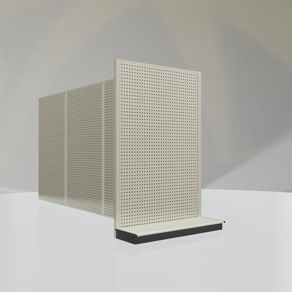 Lozier Gondola Shelving End Cap platinum 48W 72H 16D