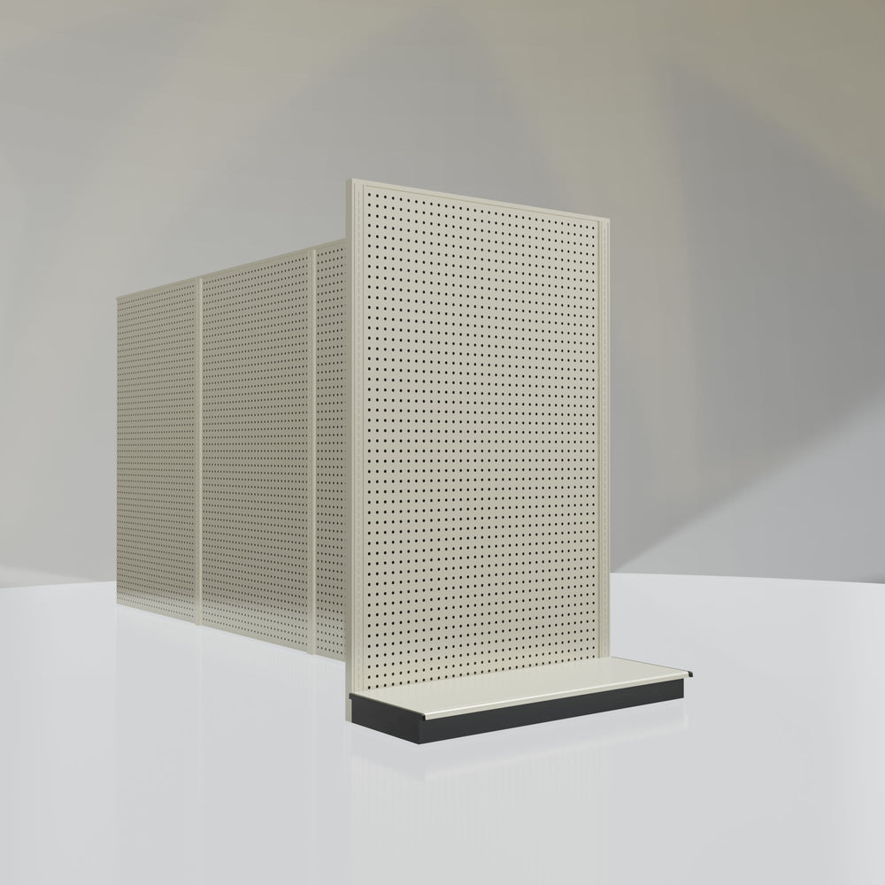 Lozier Gondola Shelving End Cap platinum 48W 72H 19D