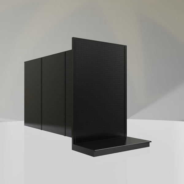 Lozier Gondola Shelving End Cap Black 48W 72H 25D