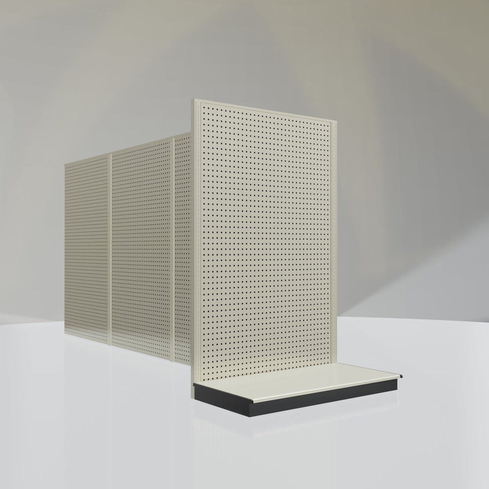 Lozier Gondola Shelving End Cap platinum 48W 72H 25D
