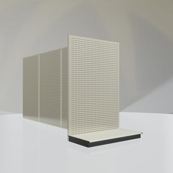 Lozier Gondola Shelving End Cap platinum 48W 72H 25D