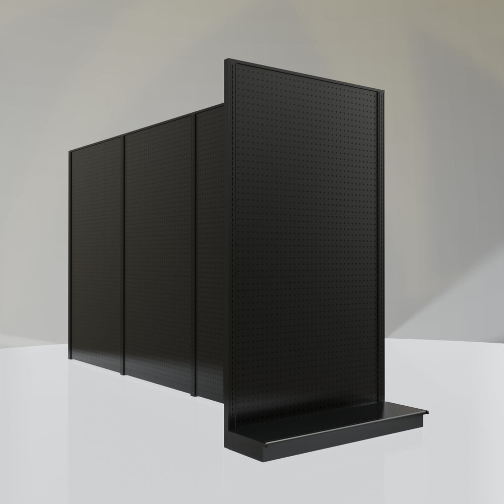Lozier Gondola Shelving End Cap Black 48W 84H 13D