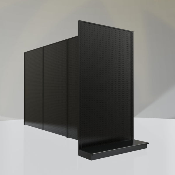 Lozier Gondola Shelving End Cap Black 48W 84H 13D