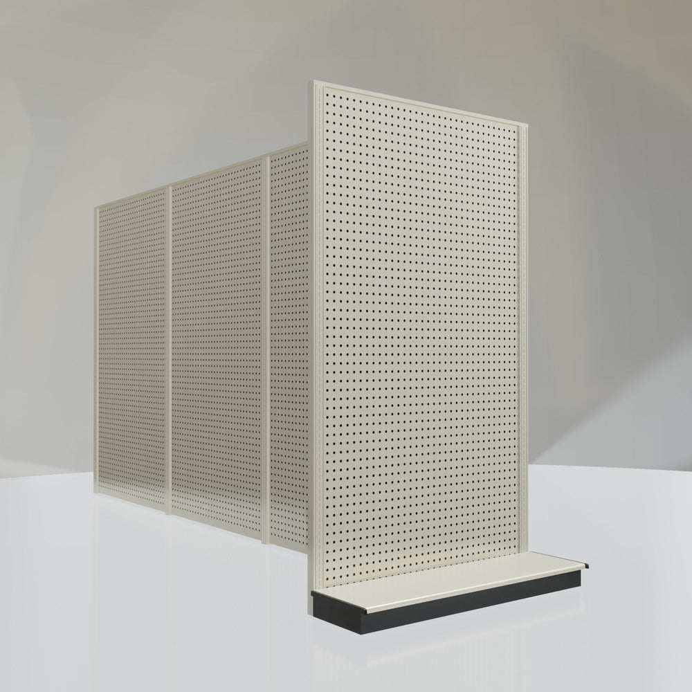 Lozier Gondola Shelving End Cap platinum 48W 84H 13D