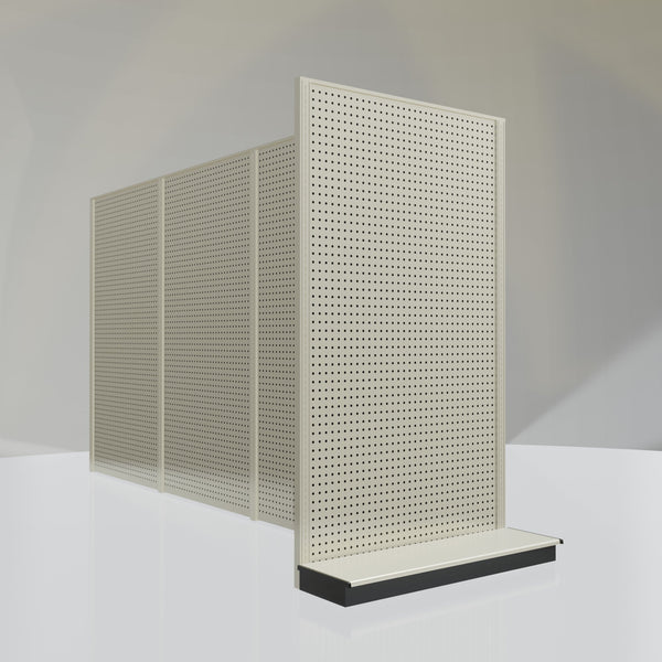 Lozier Gondola Shelving End Cap platinum 48W 84H 13D