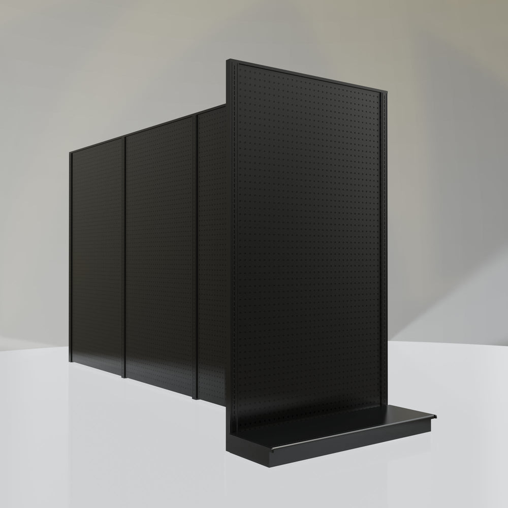 Lozier Gondola Shelving End Cap Black 48W 84H 16D
