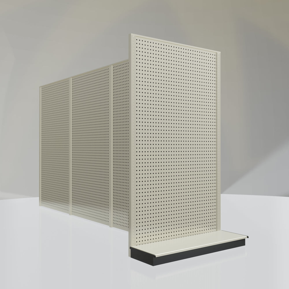Lozier Gondola Shelving End Cap platinum 48W 84H 16D