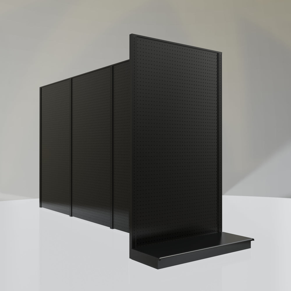 Lozier Gondola Shelving End Cap Black 48W 84H 19D