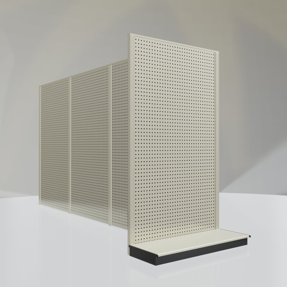 Lozier Gondola Shelving End Cap platinum 48W 84H 19D