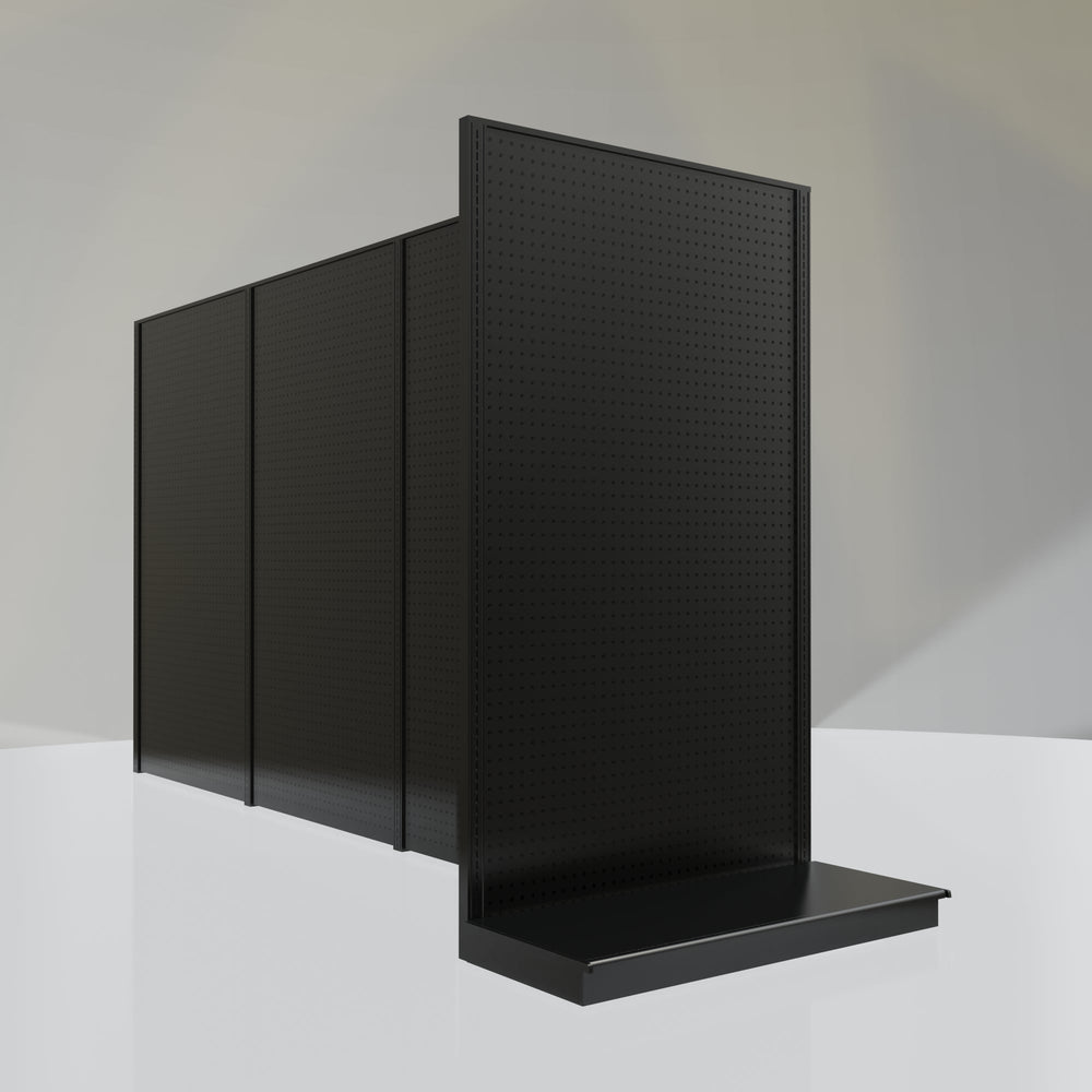 Lozier Gondola Shelving End Cap Black 48W 84H 22D