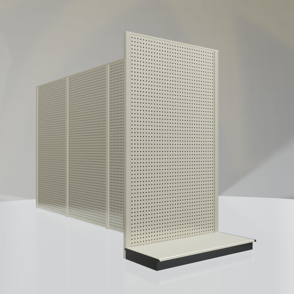 Lozier Gondola Shelving End Cap platinum 48W 84H 22D