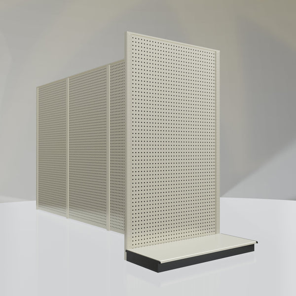 Lozier Gondola Shelving End Cap platinum 48W 84H 22D
