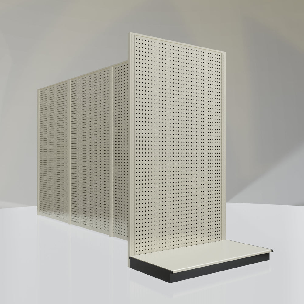 Lozier Gondola Shelving End Cap platinum 48W 84H 25D