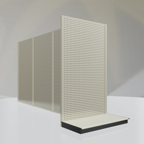 Lozier Gondola Shelving End Cap platinum 48W 84H 25D