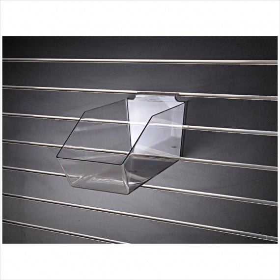 Clear Acrylic Cube Bin for Slatwall