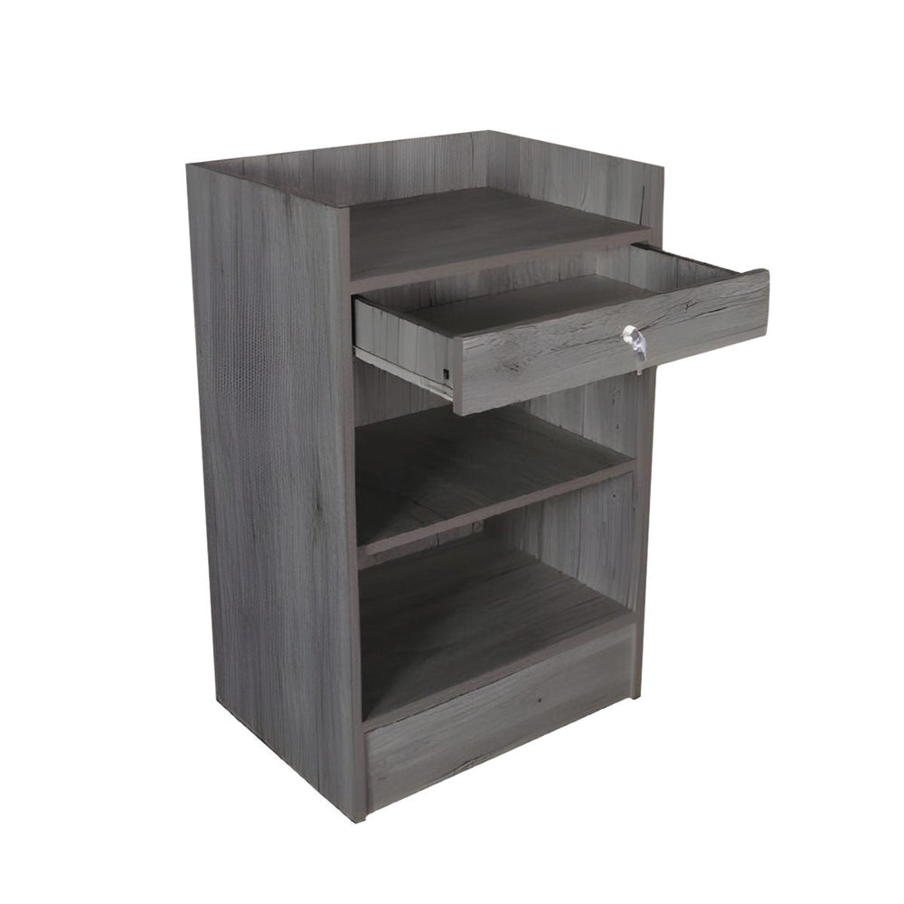CASH REGISTER STAND RUSTIC GREY 24"L x 18"W x 38"H