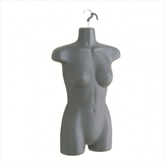 Female Round Plastic 3/4 Body Form