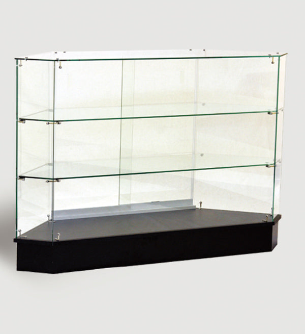 Full Vision Corner Show Case 42" Square x 38" H
