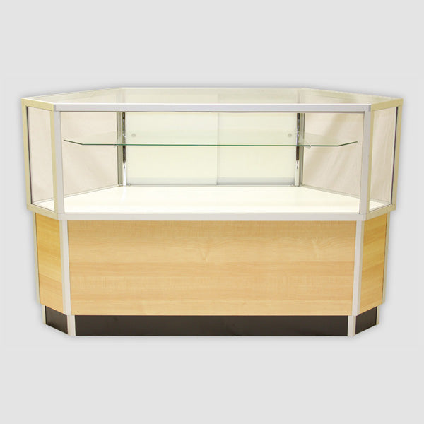 Half Vision Corner Case 42" Square x 38" H