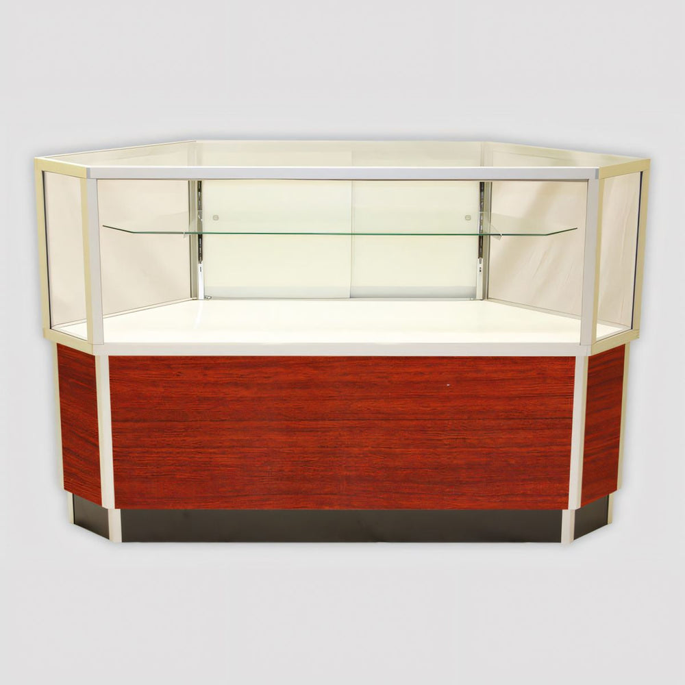 Half Vision Corner Case 42" Square x 38" H