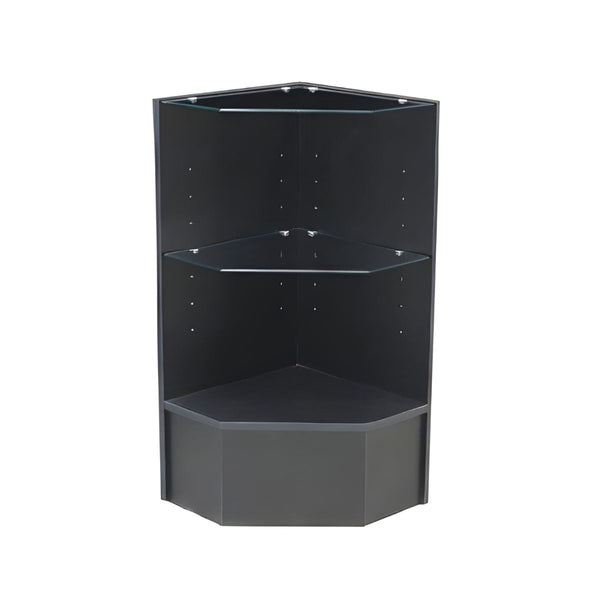 PENTAGONAL CORNER BLACK 18"(L) x 18"(W) x 38"(H)