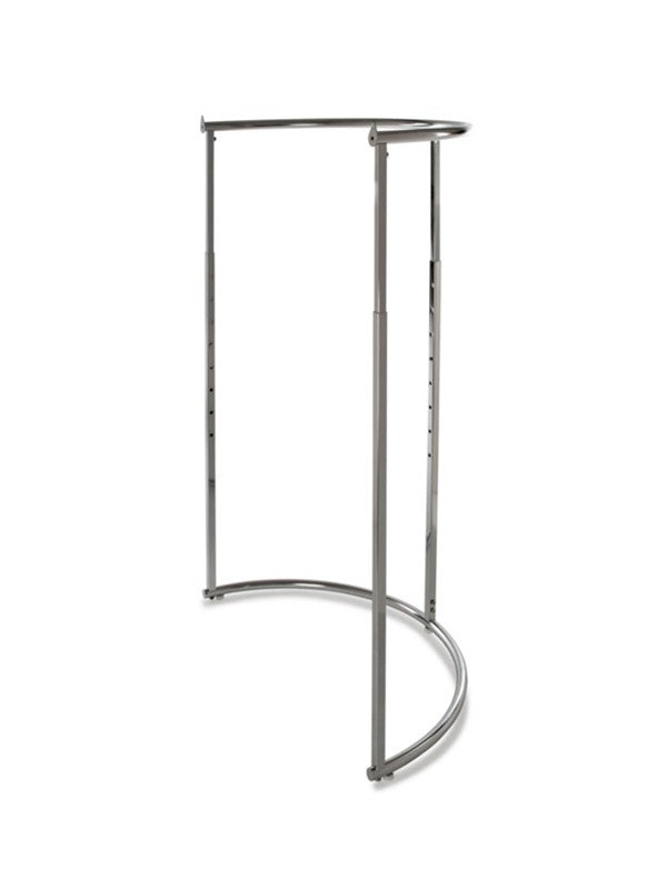 43" DIAMETER HALF ROUND RACK CHROME