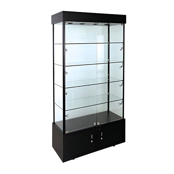 RECTANGULAR LIGHTED TOWER SHOWCASE 40"(L) x 18"(W) x 73"(H)