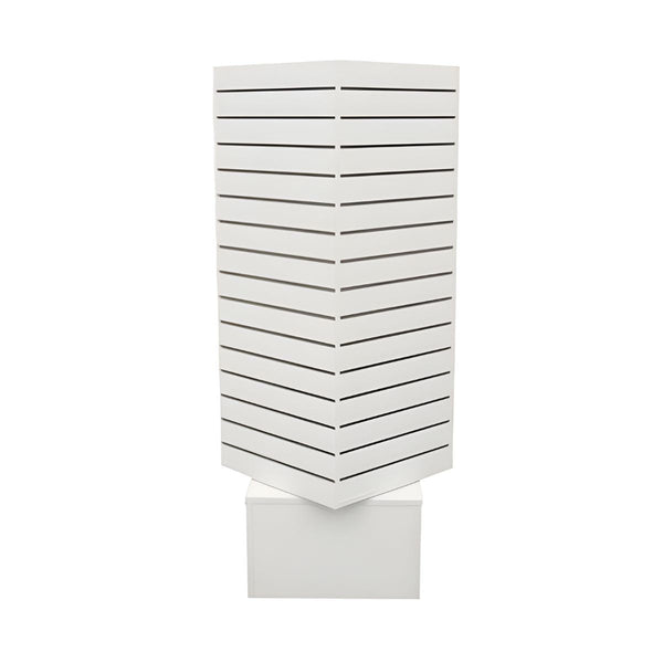 Rotating Slatwall Display White