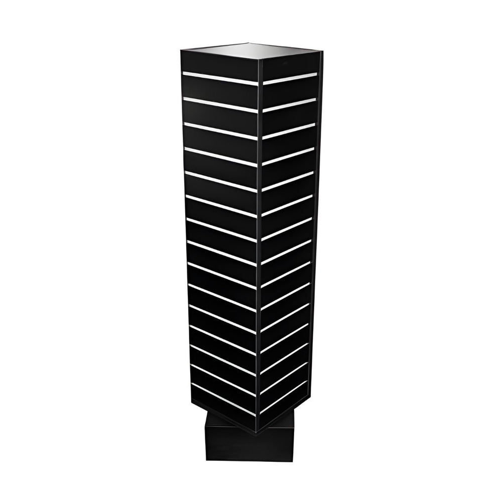 Rotating Slatwall Display Black