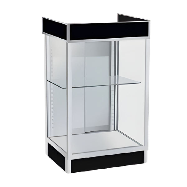 SILVER CASH REGISTER STAND 24"L x 20"D x 38"H