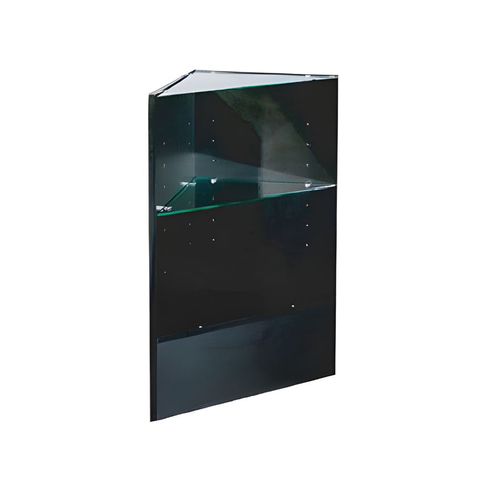 TRIANGLE CORNER BLACK 18"L x 18"W x 38"H