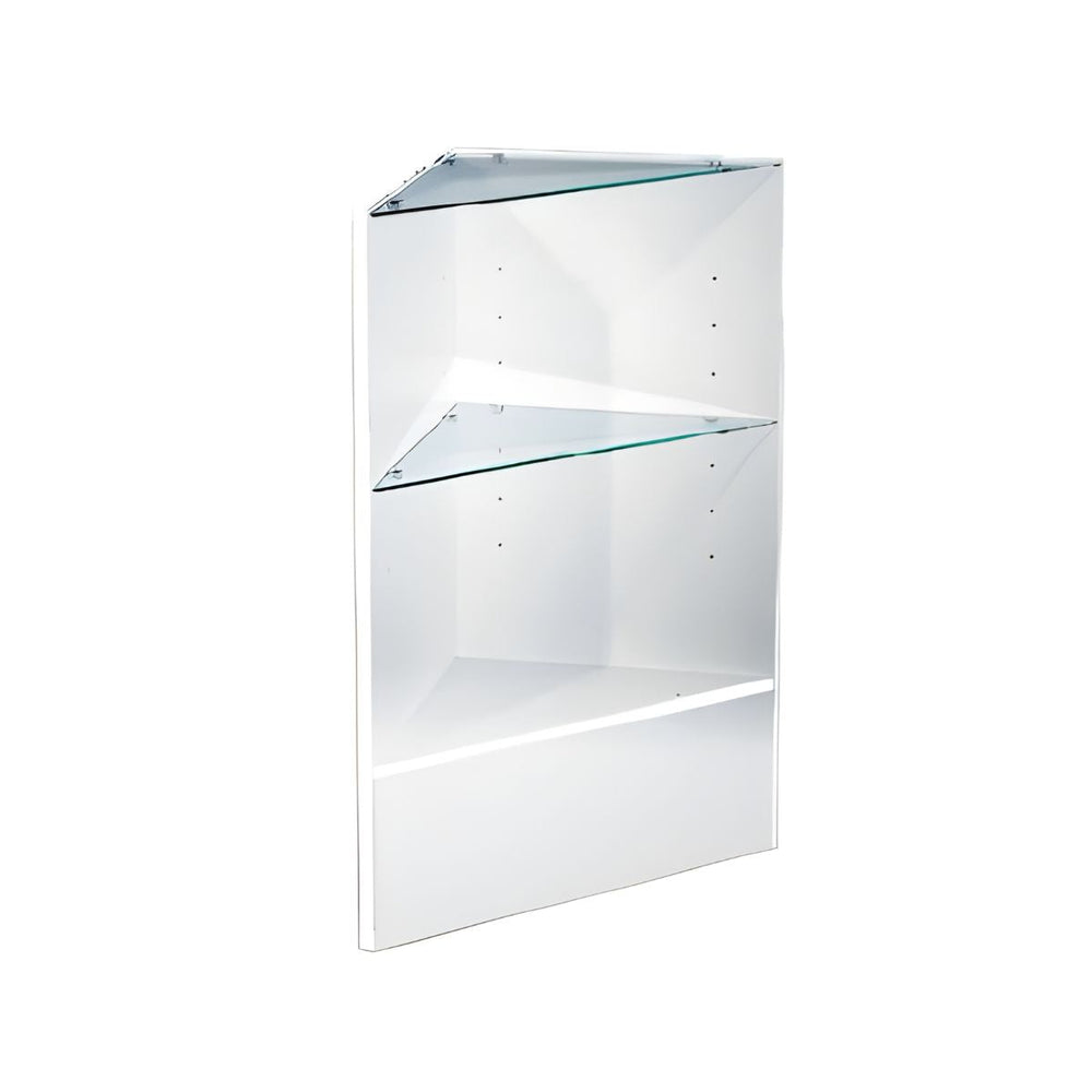 TRIANGLE CORNER WHITE 18"L x 18"W x 38"H