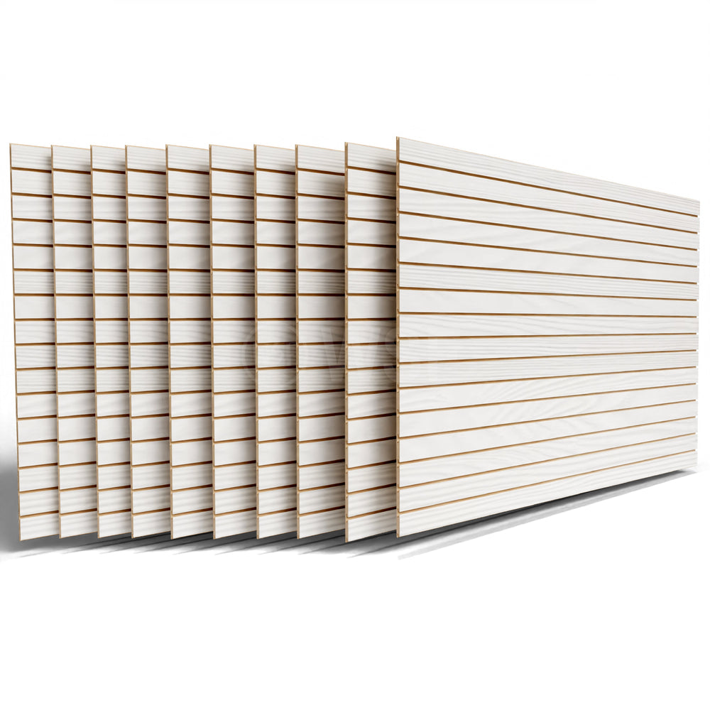Slatwall Panels 4’H x 8’L White