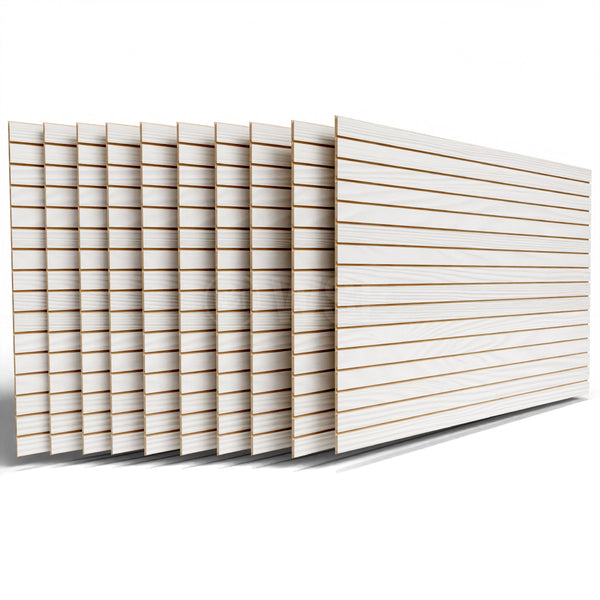 Slatwall Panels 4’H x 8’L White
